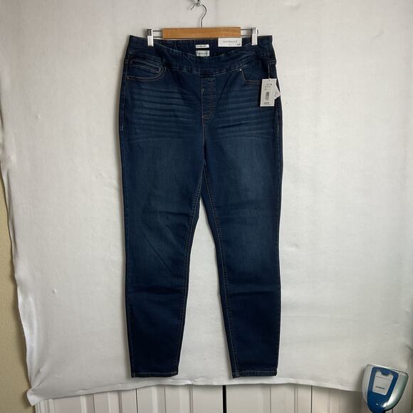 Westbound Womens The High Rise Skinny Jeans Dark Wash 16 Regular NWT - Picture 3 of 16